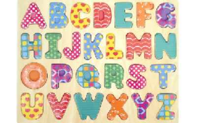 Wooden Raised-Up Educational Puzzle-Uppercase Letter