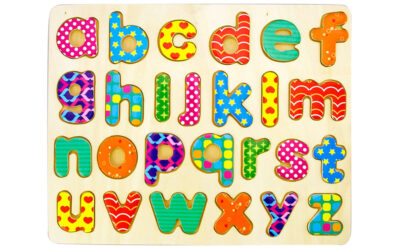 Wooden Raised-Up Educational Puzzle-Lowercase Letter