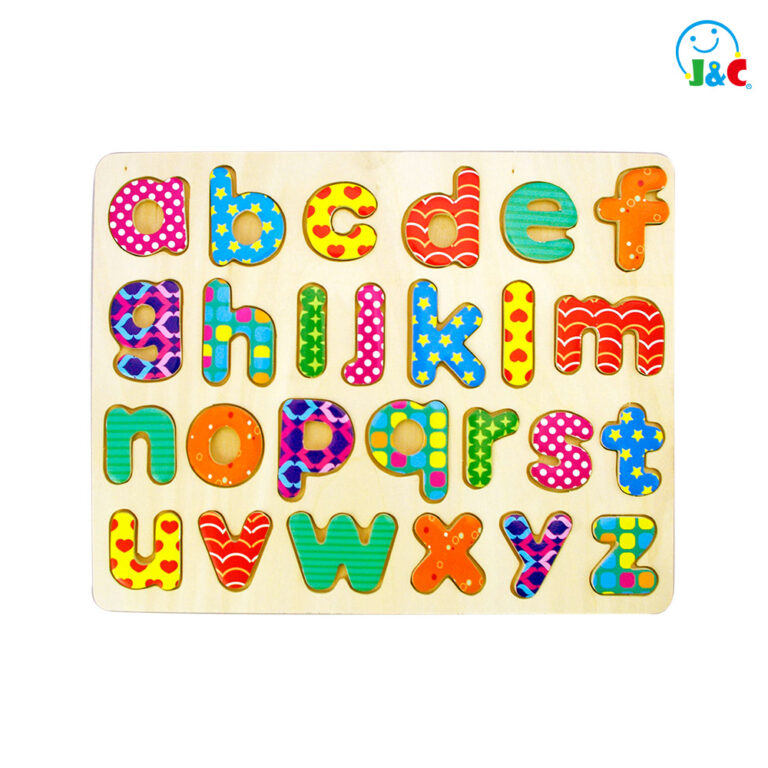 Wooden Raised-Up Educational Puzzle-Lowercase Letter
