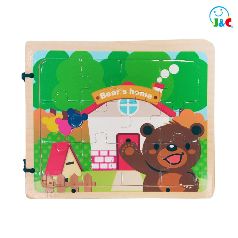 Wooden Puzzle Book-Bear’s Home