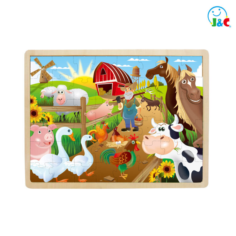 Wooden Jigsaw Puzzle-Happy Farm