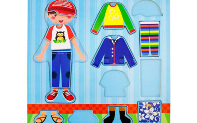 Wooden Raised-Up Educational Puzzle-Boy
