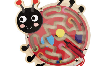 Wooden Magnetic Maze-Ladybug