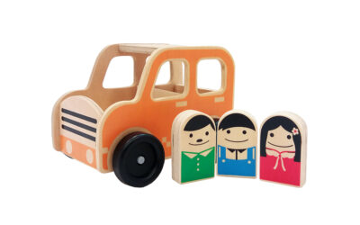 Wooden Vehicle Sets-Family Car