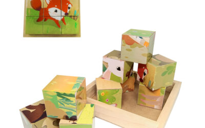 Wooden Cube Puzzle-9 Blocks