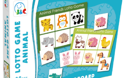 Cardboard Match-Up Puzzle-Lotto Game-Animal