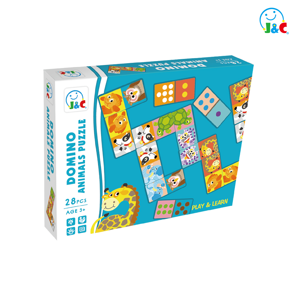 Cardboard Match-Up Puzzle-Domino-Animal Puzzle