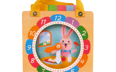 Wooden Learning Clock-Rabbit Clock