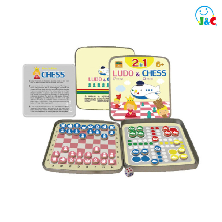 Wooden Magnetic Game-Ludo&Chese