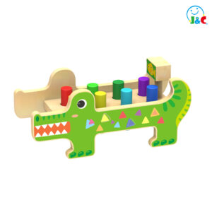 Wooden Hammer Bench Toy-Crocodile