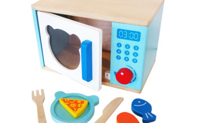 Role Playing Wooden Toys-Microwave Oven-Bear